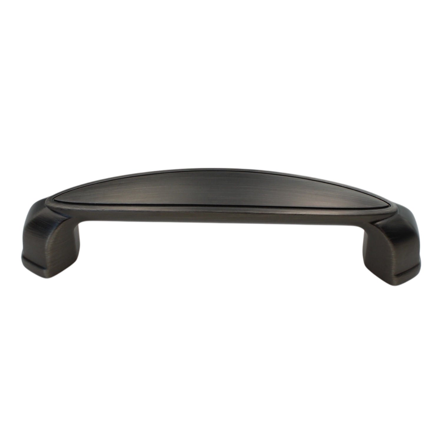 Schaub Bella Forma Antique Nickel 3 3/4" (96mm) Ctr Cabinet Arch Pull 845-1-AN