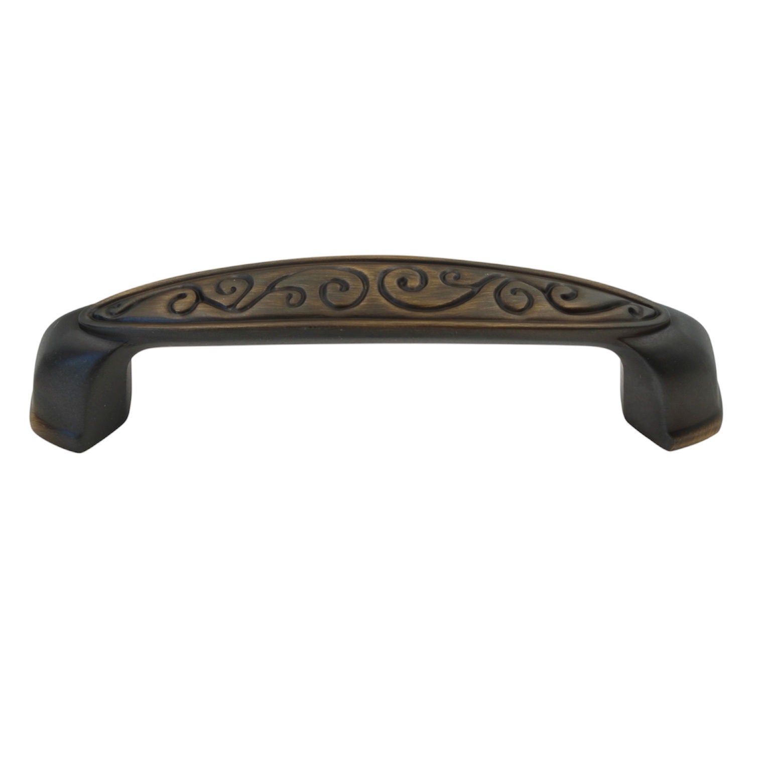 Schaub Bella Forma Espresso Bronze 3 3/4" (96mm) Ctr Cabinet Arch Pull 845-ESBZ