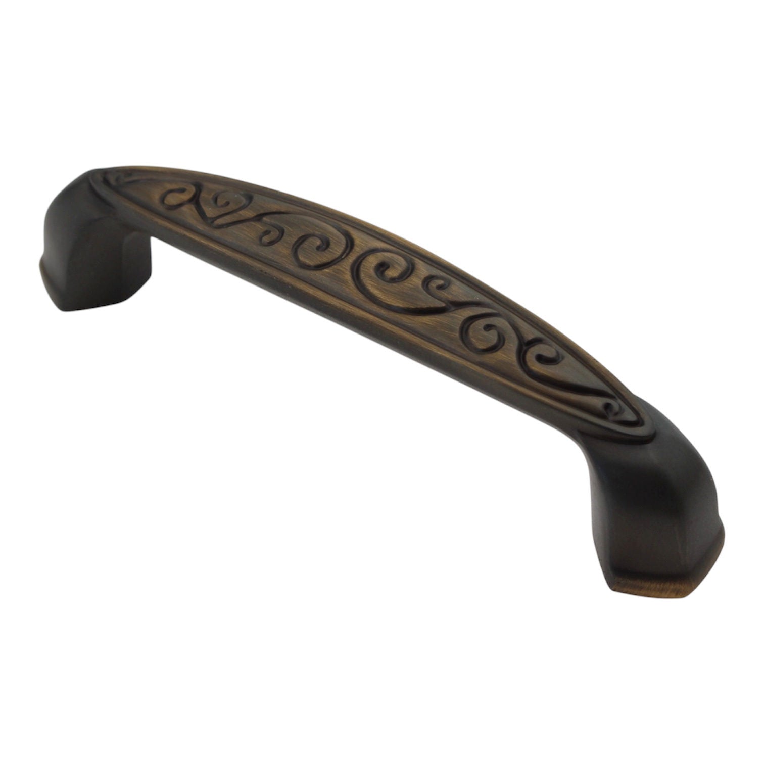Schaub Bella Forma Espresso Bronze 3 3/4" (96mm) Ctr Cabinet Arch Pull 845-ESBZ