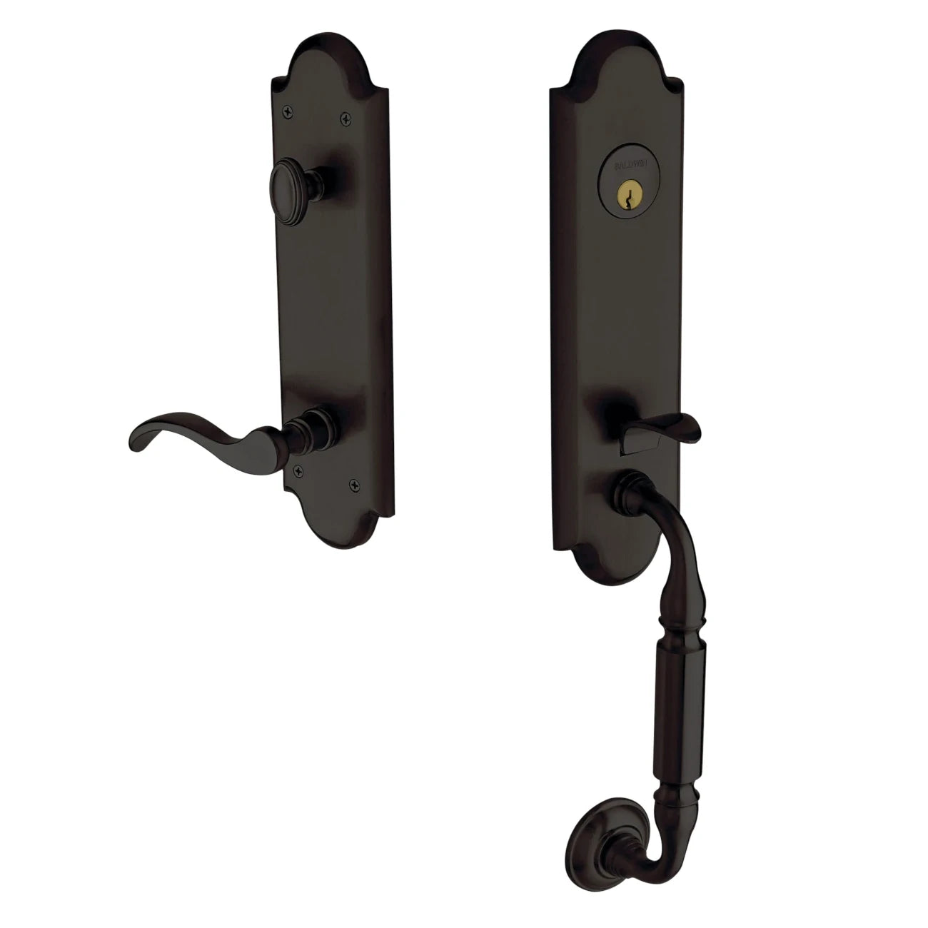 Baldwin Estate Manchester Keyed Entry Deadbolt Handleset Oil-Rubbed Bronze 85350