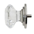 Emtek Old Town Glass 1 3/4" Wardrobe Knob Satin Nickel Base 86028US15