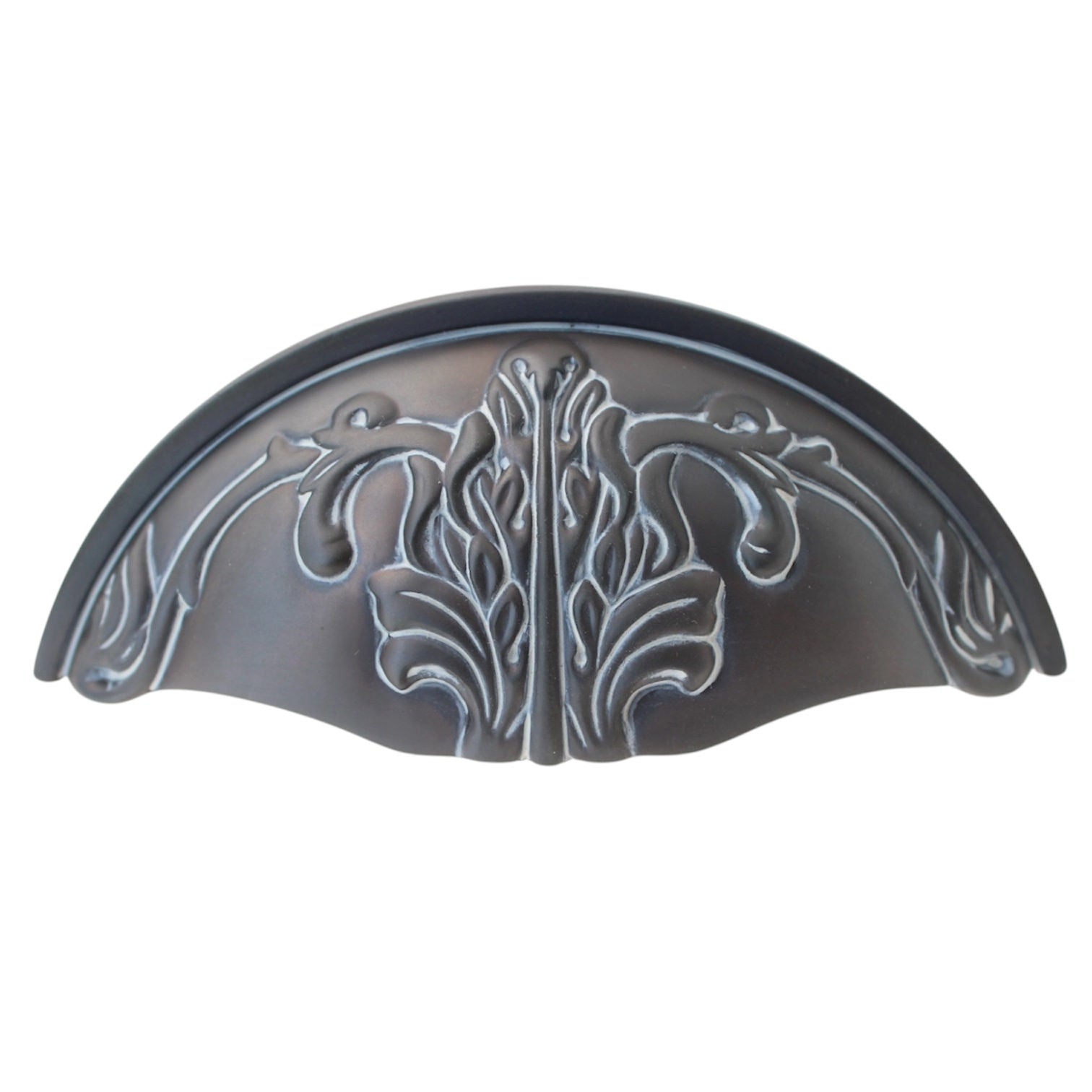 Schaub Corinthian Blonde Corinthian Gray 3" Ctr Cabinet Cup Pull 872-BCG