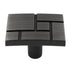 Jeffrey Alexander Breighton Mosaic 1 7/16" Rectangle Knob Brushed Pewter 874