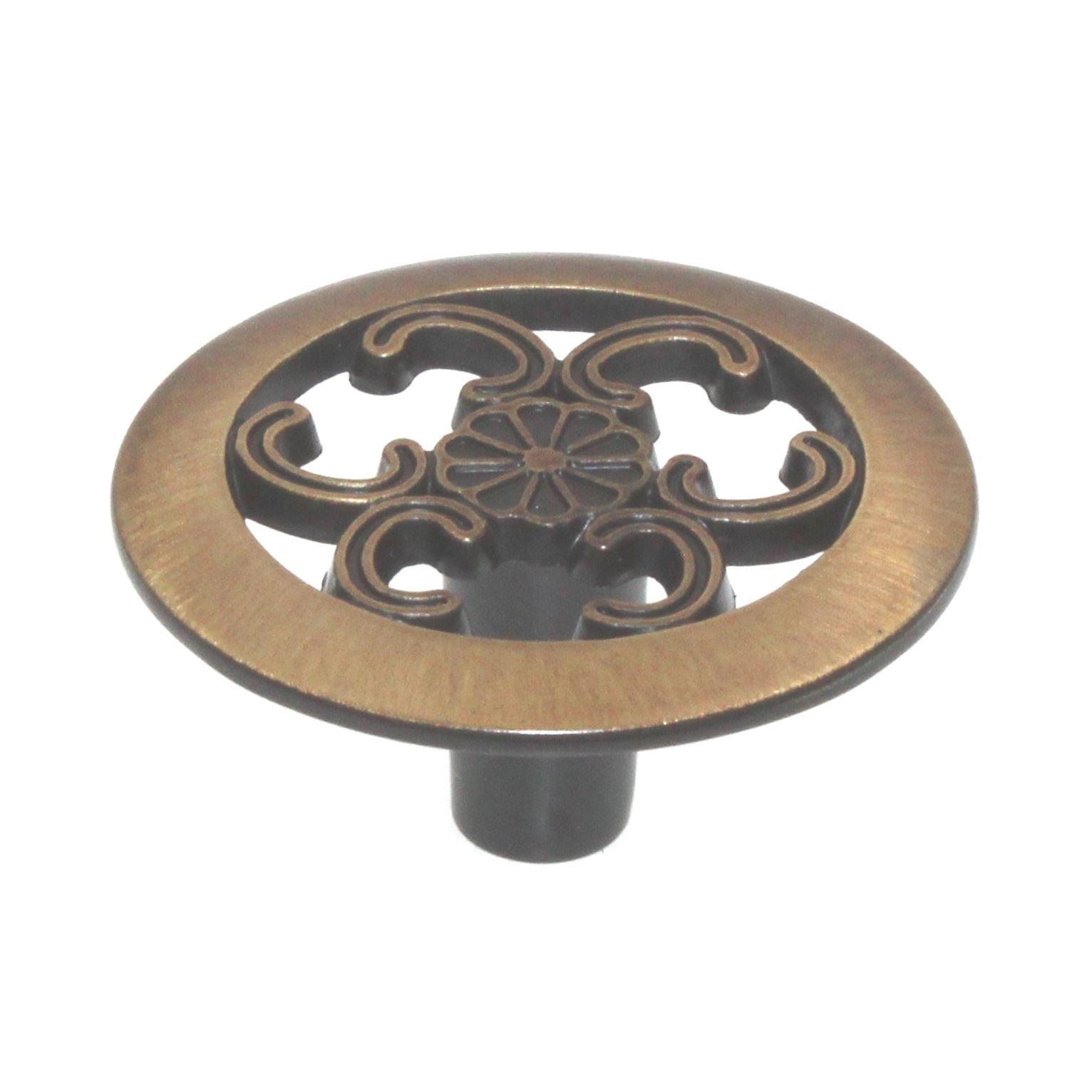 Amerock Allison 890ABS Antique Brass 1 1/2" Decorative Cabinet Knob Pull