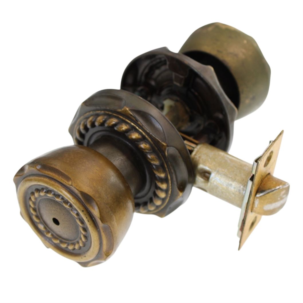 Amerock Carriage House Privacy Knob 2 3/8 Inch Backset Antique English 9030-AE