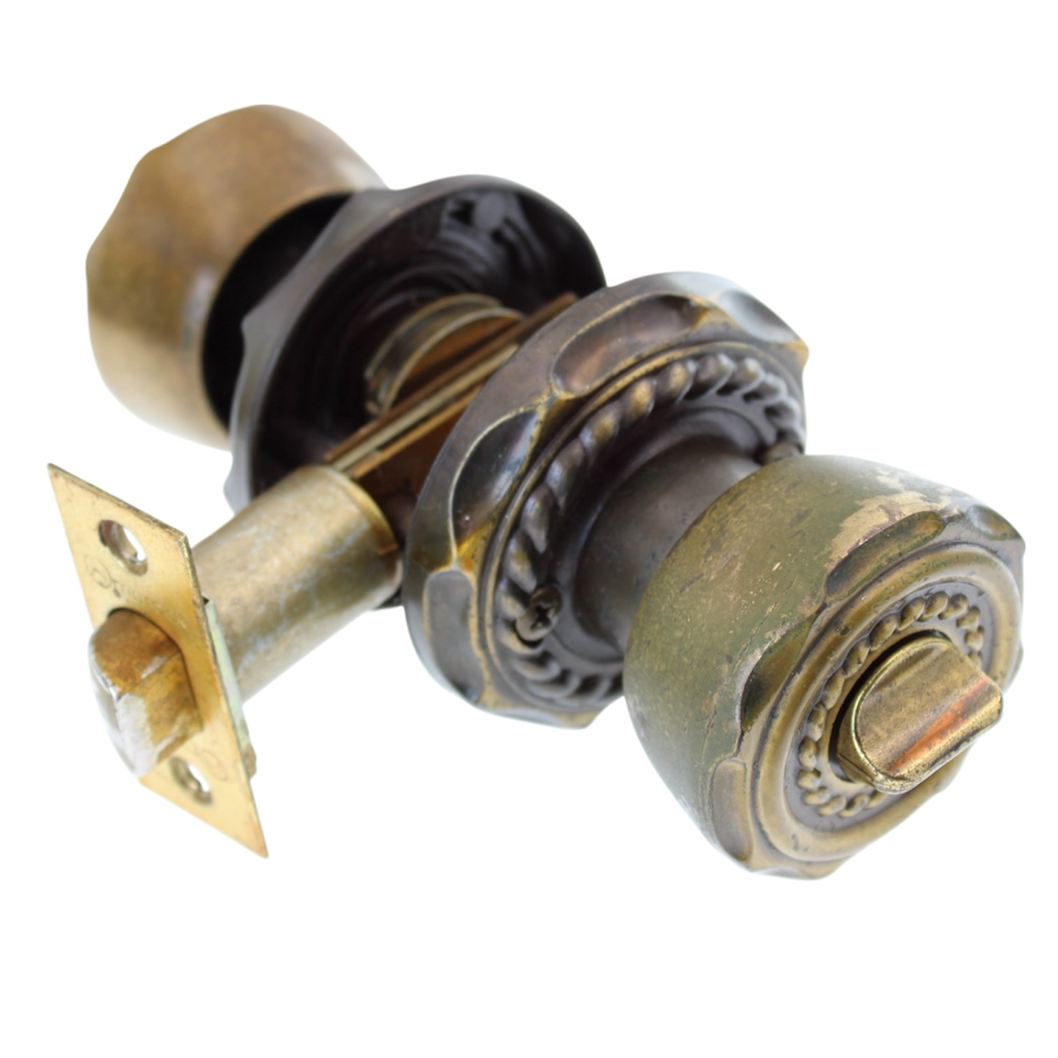 Amerock Carriage House Privacy Knob 2 3/8 Inch Backset Antique English 9030-AE