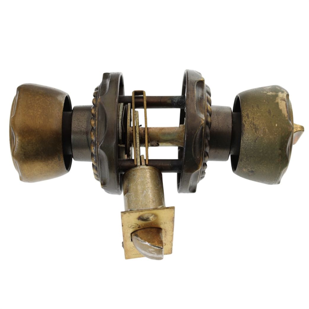 Amerock Carriage House Privacy Knob 2 3/8 Inch Backset Antique English 9030-AE