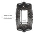Vintage Amerock Carriage House GFI GFCI Outlet Plate Antique Silver 9081GFI-AS