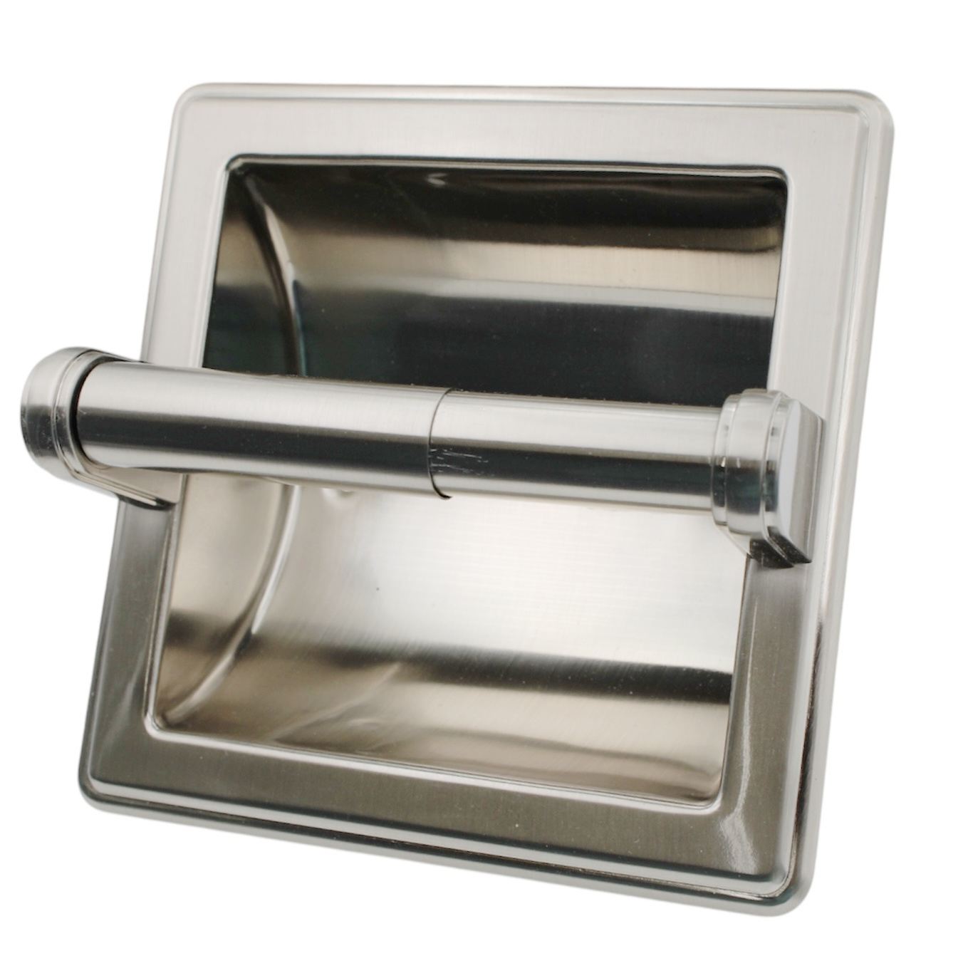 Franklin Brass Jamestown Satin Nickel Recessed Toilet Tissue Holder 9097SN