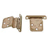 Pair Washington Mid-Century Satin Bronze 3/8" Inset Cabinet Hinges 910-10
