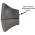 Jeffrey Alexander Modena Square Dimple 1" Square Knob Satin Black Nickel 910
