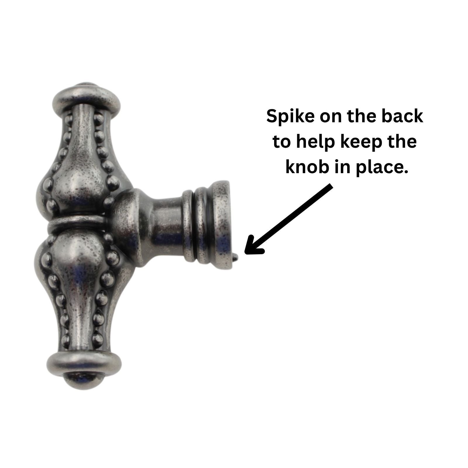 Jeffrey Alexander Prestige 2 1/4" Cabinet Knob Distressed Pewter 918L-DP