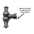 Jeffrey Alexander Prestige 2 1/4" Cabinet Knob Distressed Pewter 918L-DP