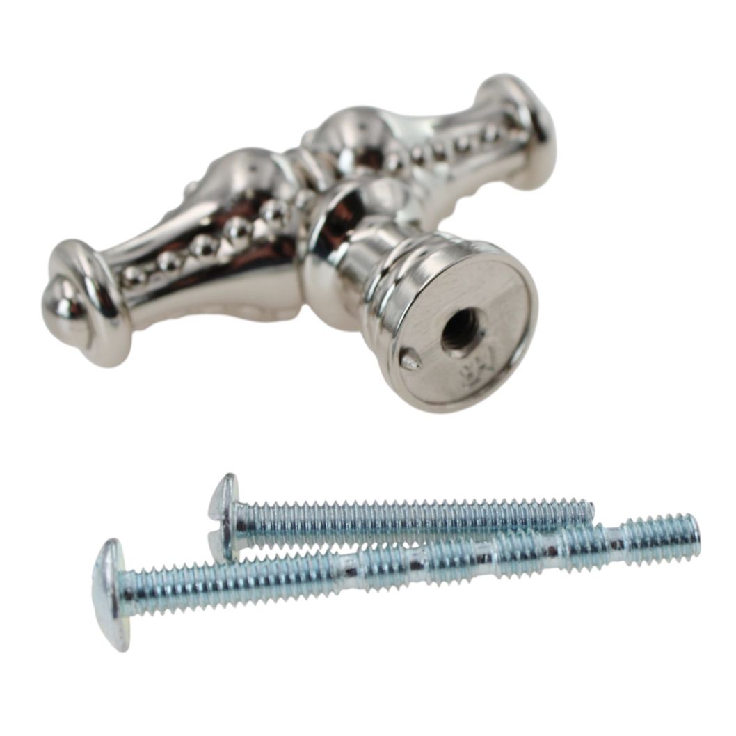 Jeffrey Alexander Prestige Dotted 2 1/4" T Knob Satin Nickel 918