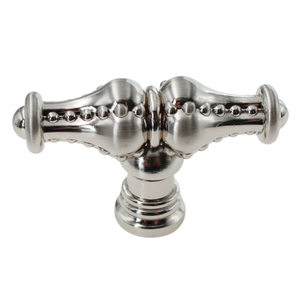 Jeffrey Alexander Prestige Dotted 2 1/4" T Knob Satin Nickel 918