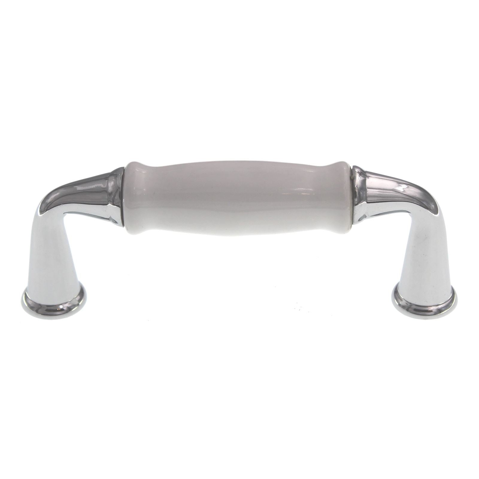 Berenson Machester 3" Ctr Cabinet Pull Ceramic Center Polished Chrome 9421-339P