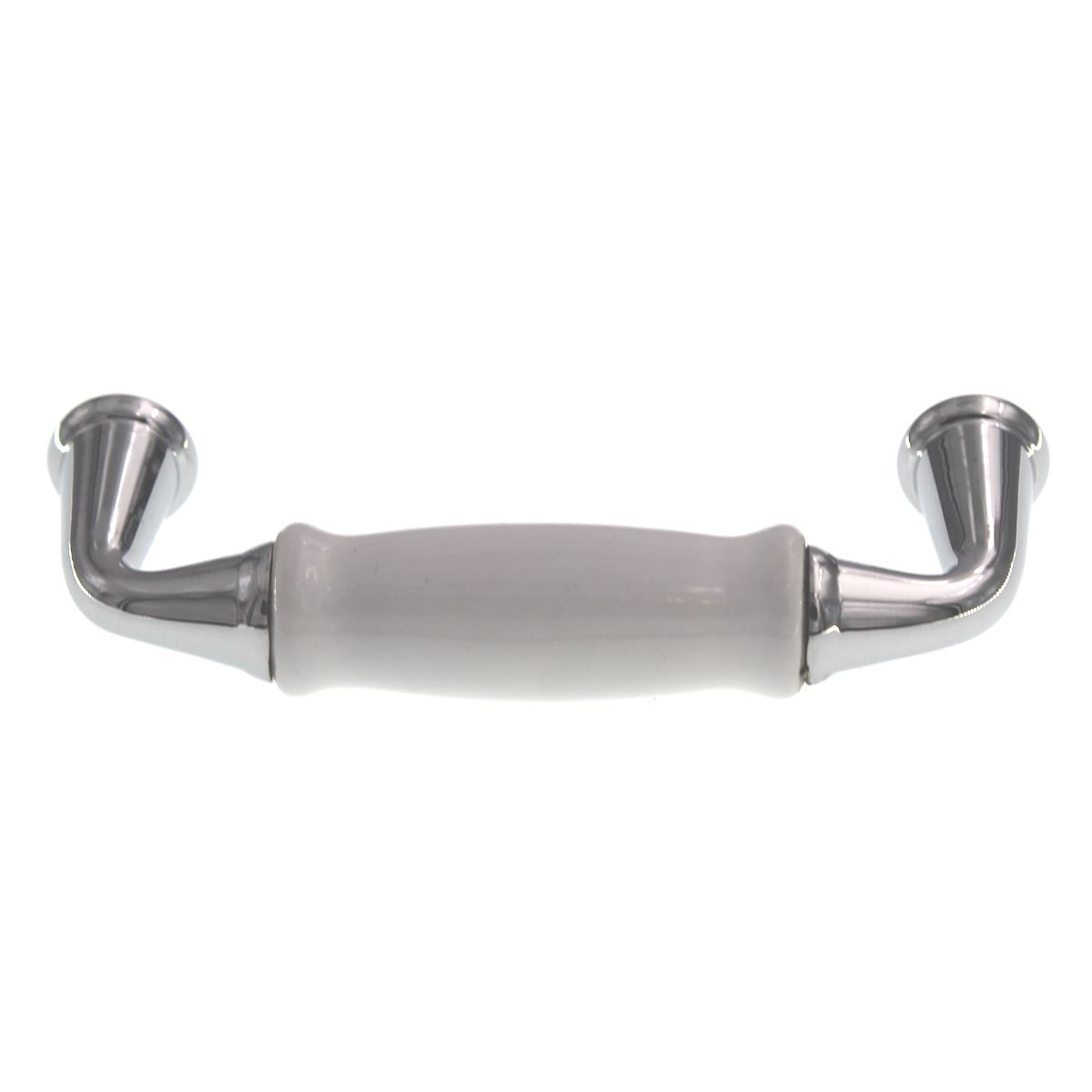 Berenson Machester 3" Ctr Cabinet Pull Ceramic Center Polished Chrome 9421-339P
