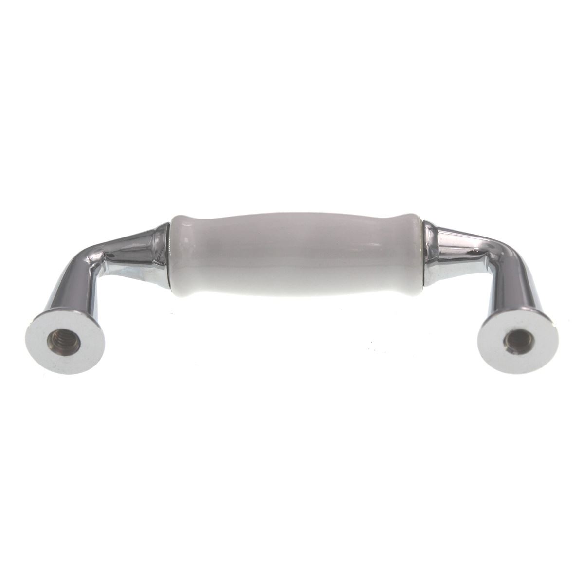 Berenson Machester 3" Ctr Cabinet Pull Ceramic Center Polished Chrome 9421-339P