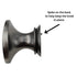 Jeffrey Alexander Bienville 1 5/16" Cabinet Knob Brushed Pewter 959-BNBDL