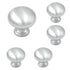 5 Pack Ultra Designer's Edge Satin Chrome 1 1/4" Knobs 97843