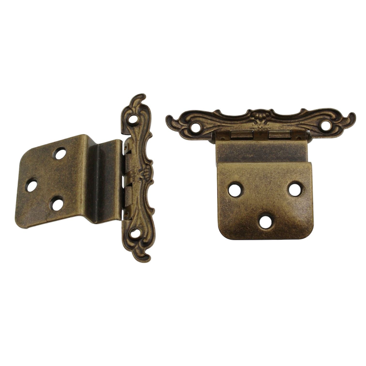 Pair Ajax Provincial Antique English 3/8" Inset Hinges 995-AE