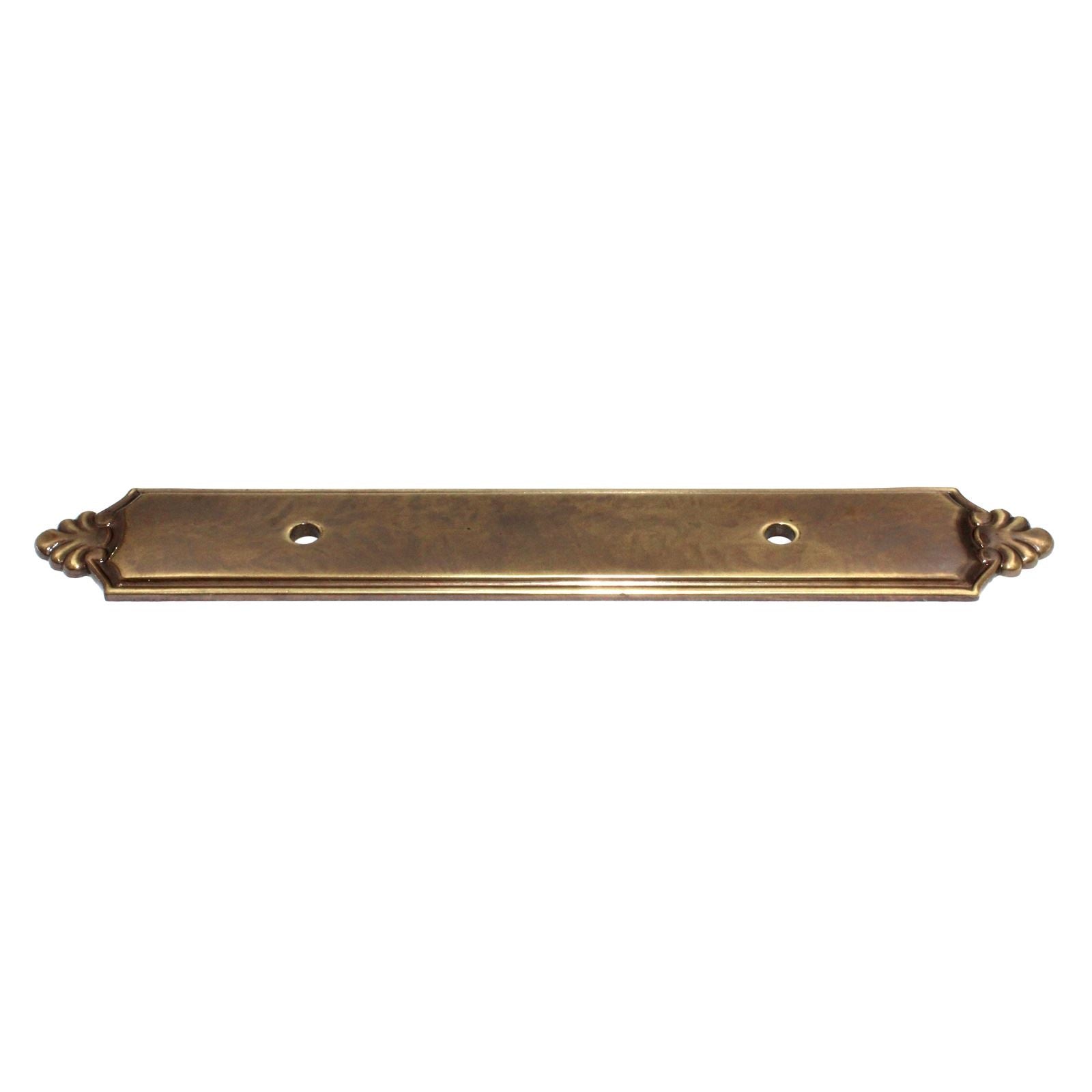 Period Brass Special Dover Antique Solid Brass 3" Ctr Handle Backplate A110