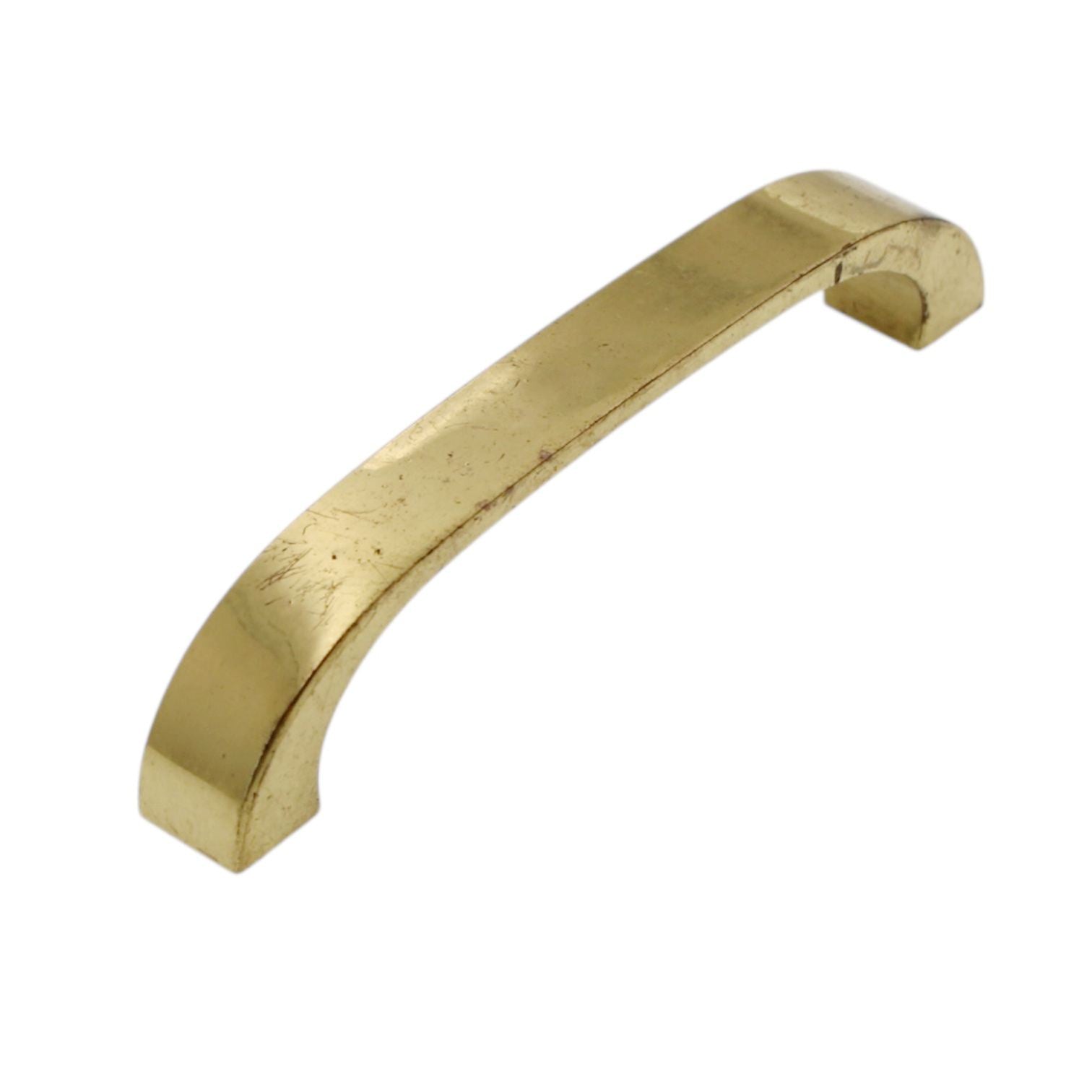 Vintage Amerock Mid-Century Bright Brass 3 1/2" Ctr. Cabinet Arch Pull AO496-3