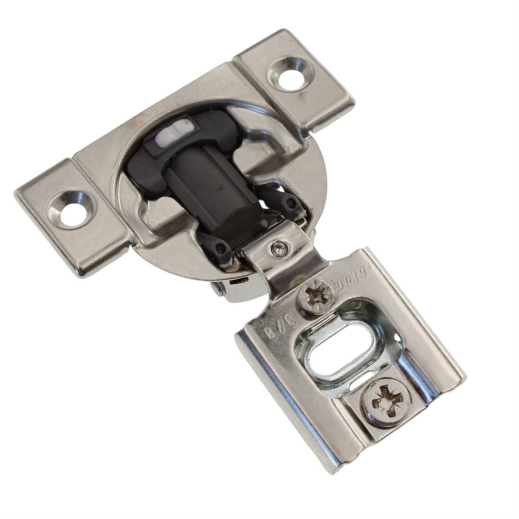 Blum Soft Close Compact 38N Euro Concealed Hinge 3/8" Overlay Screw-On 105 deg.