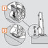 Blum 86 Degree Angle Restriction Clip for Clip Top Hinges 70T3553