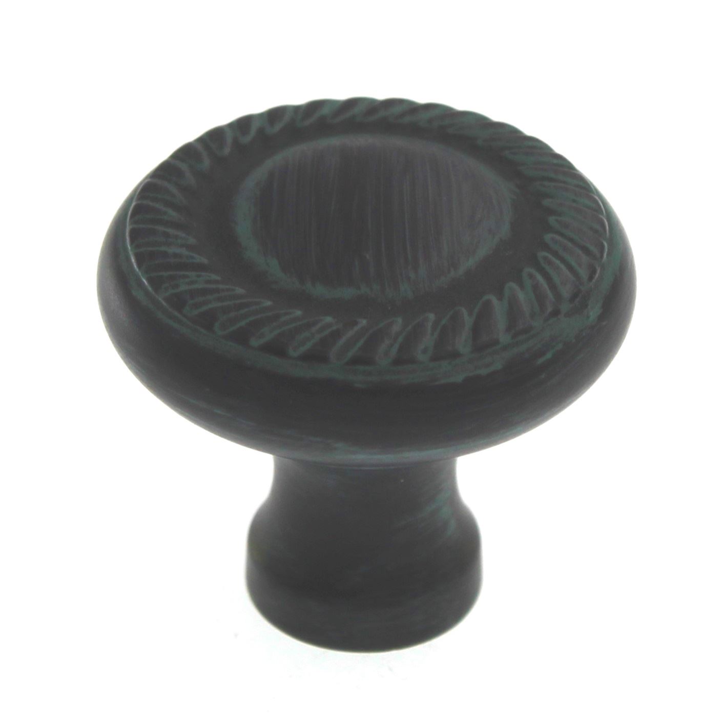 Cliffside Solid Brass 1 1/4" Rope Suite Cabinet Knob Verde Antique B674-31-VER