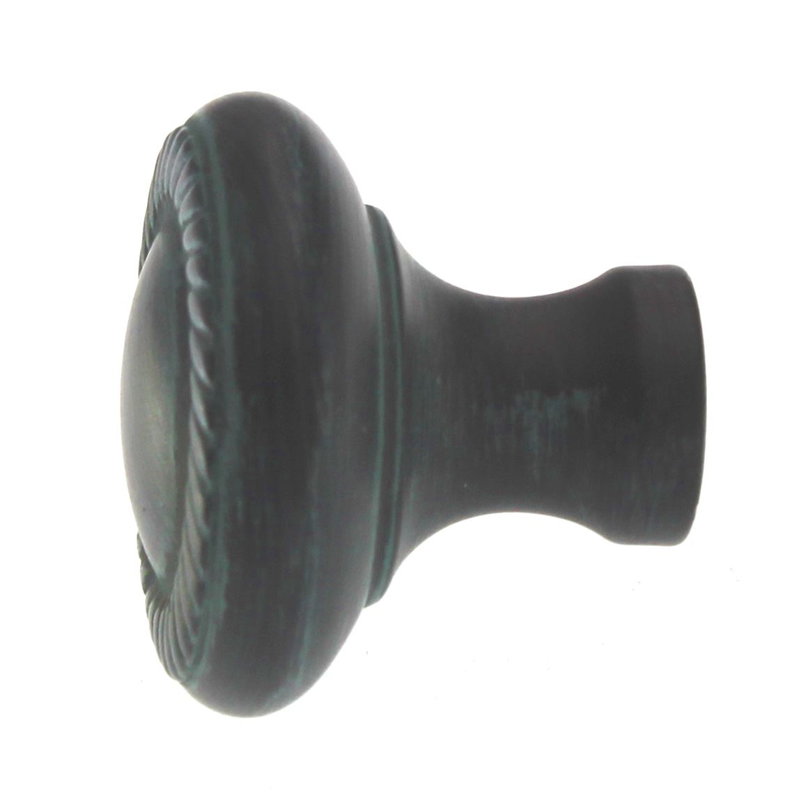 Cliffside Solid Brass 1 1/4" Rope Suite Cabinet Knob Verde Antique B674-31-VER