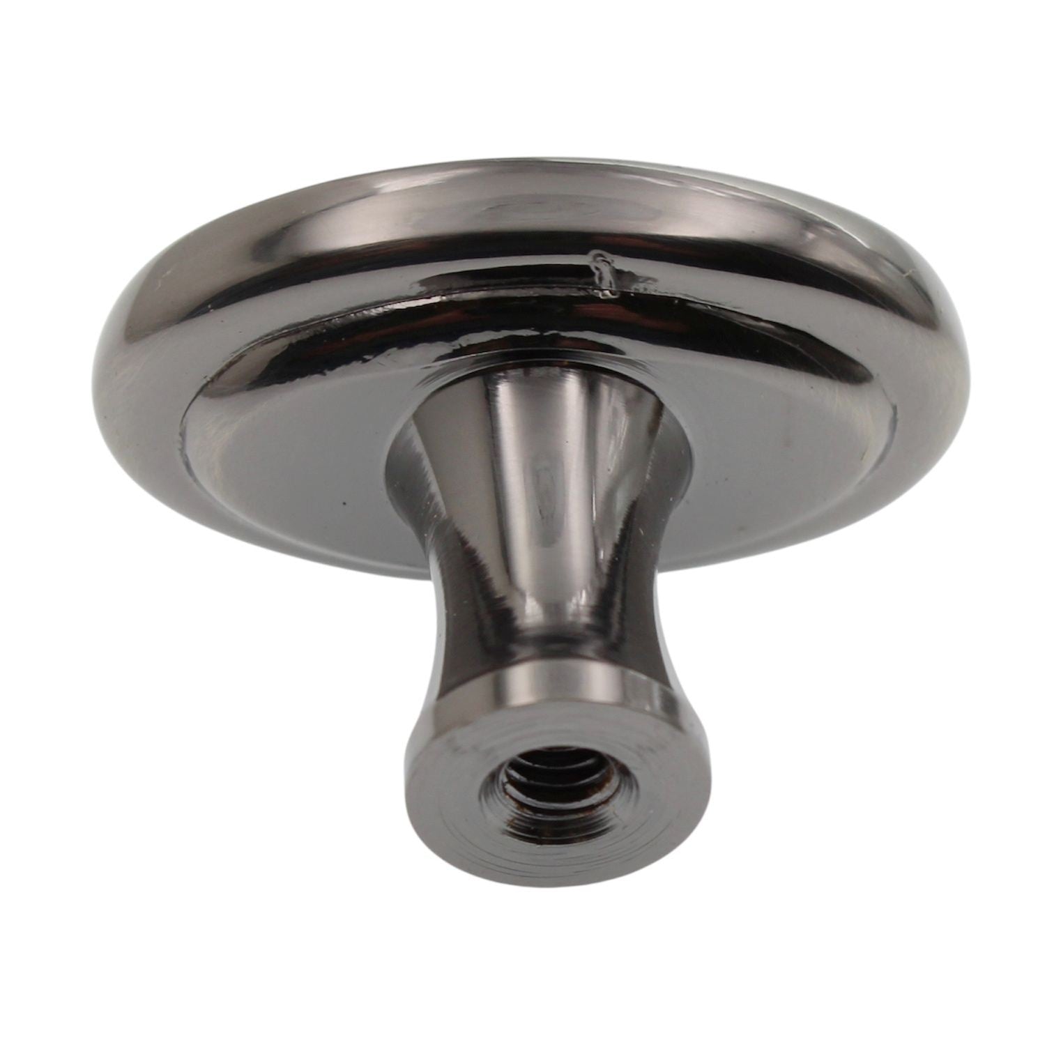 Cliffside Rope Suite 1 1/4" Oval Cabinet Knob Black Nickel Solid Brass B711-BNB