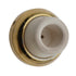 Warwick Small Wall Bumper Concave Doorstop, Polished Brass 1 7/8" Base, BH2005PB