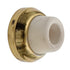 Warwick Small Wall Bumper Concave Doorstop, Polished Brass 1 7/8" Base, BH2005PB