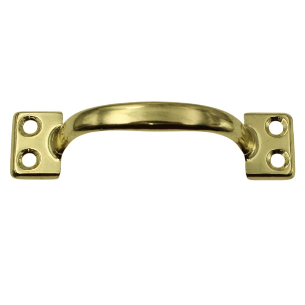 Warwick Polished Brass 4 1/4"cc Window Bar Sash Lift Handle Pull BH2018PB
