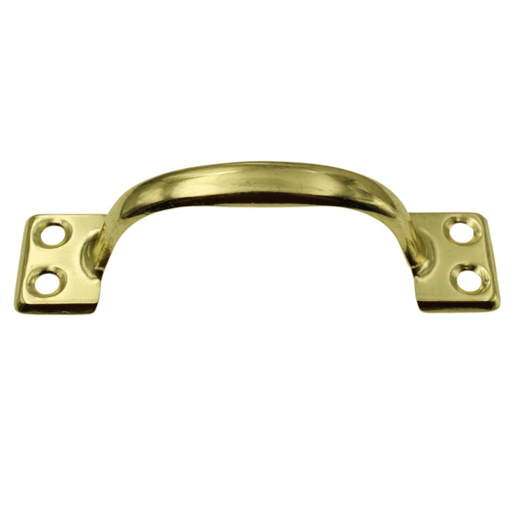 Warwick Polished Brass 4 1/4"cc Window Bar Sash Lift Handle Pull BH2018PB