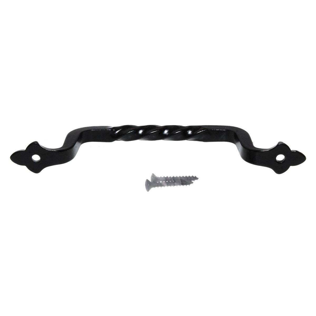 Richelieu Country Style 4 1/8" (105mm) Ctr Pull Twist Black BP1180490