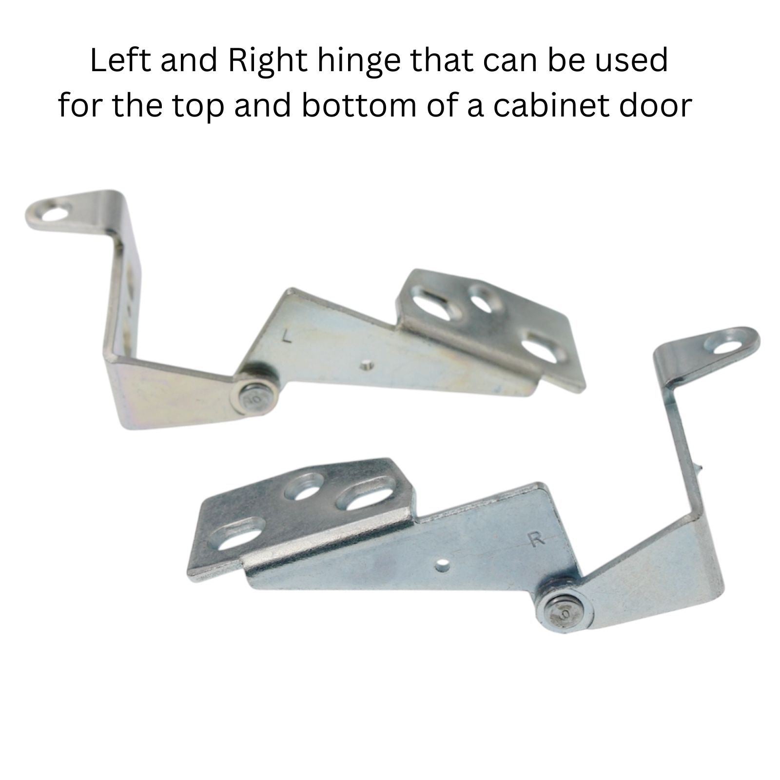 Amerock Cabinet Overlay Pivot Pin Hinges 270 Degree Top and Bottom BP1238-2G