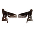 Amerock Cabinet Overlay Pivot Pin Hinges Brass Top and Bottom BP1238-41