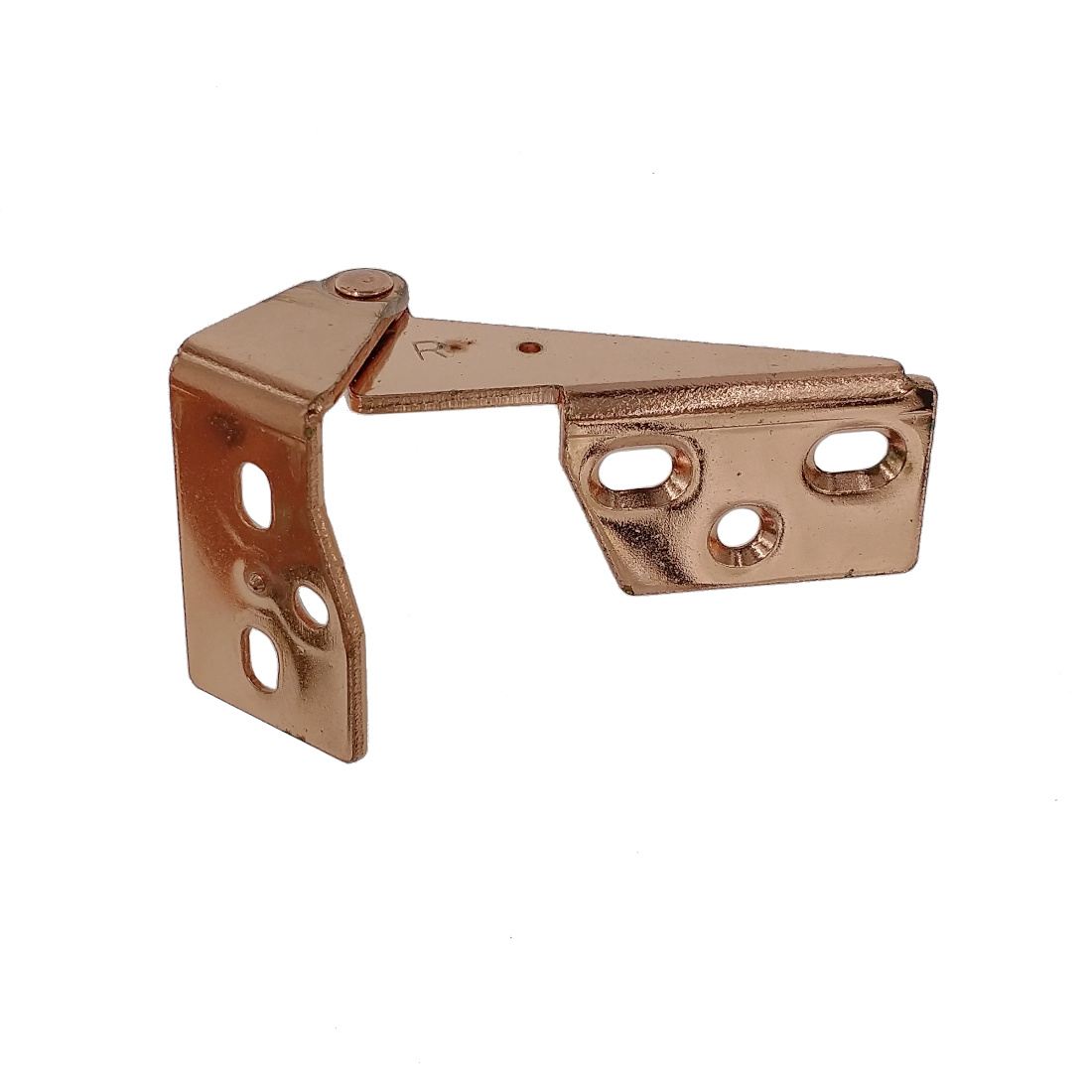 Set of Amerock Polished Copper Overlay Pin Pivot Hinges Top and Bottom E1242-40