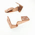 Set of Amerock Polished Copper Overlay Pin Pivot Hinges Top and Bottom E1242-40