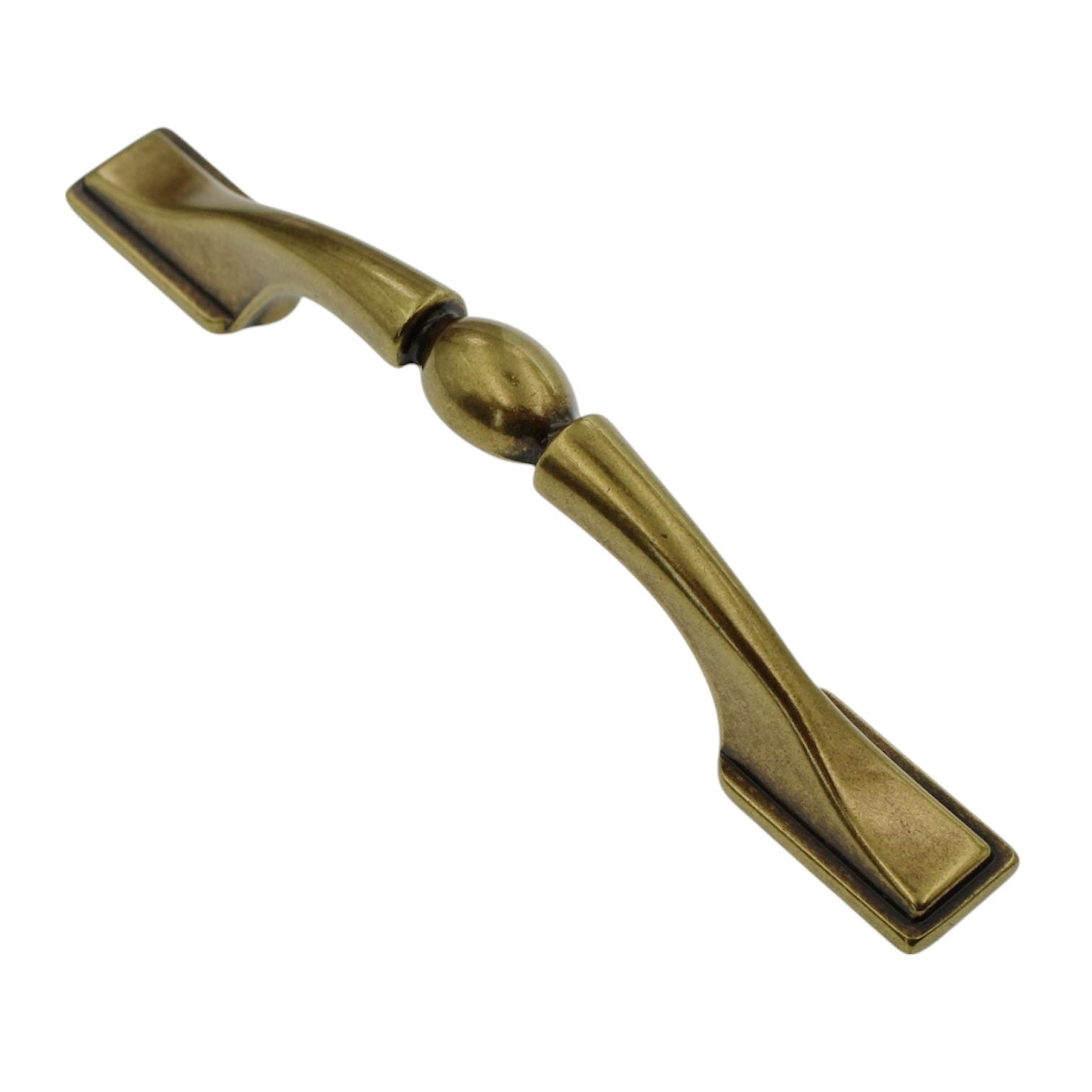 Amerock Brass & Sterling Traditions BP1302-O77 Burnished Brass 3"cc Handle Pull