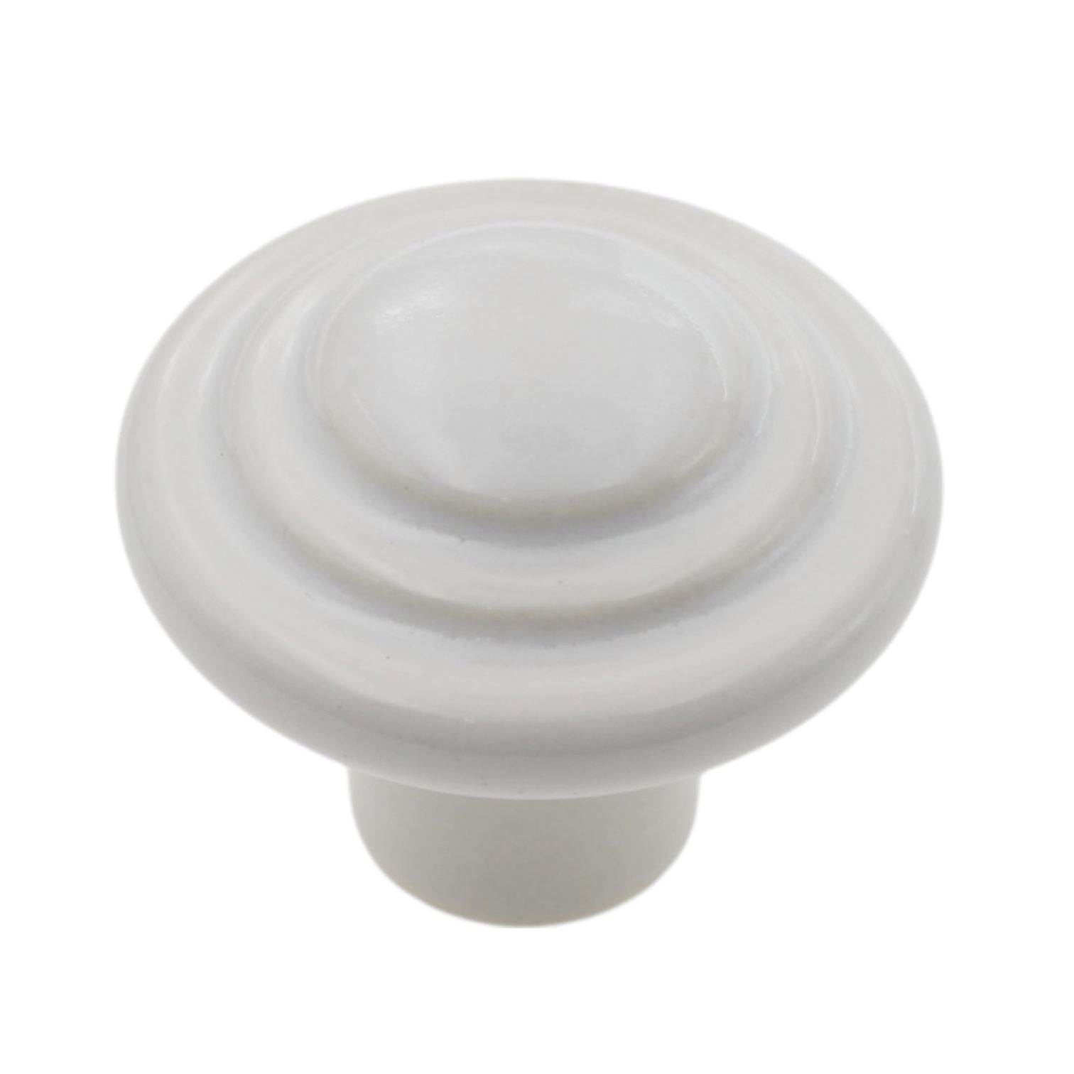 Amerock Ceramics White 1-1/2" Round Cabinet Knob Pull BP1326-W