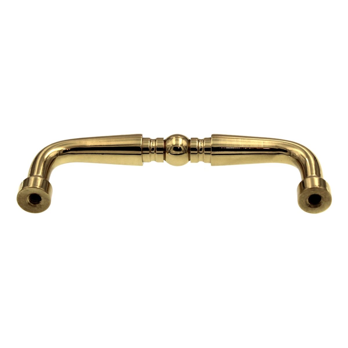 Amerock BP1450-3 Polished Brass 3"cc Solid Brass Cabinet Arch Pull Allison