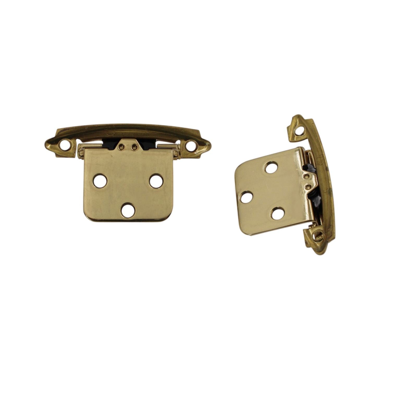 Pair Amerock Solid Brass Face Mount Variable Overlay Hinge Self-Closing BP1457-3