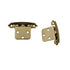 Pair Amerock Solid Brass Face Mount Variable Overlay Hinge Self-Closing BP1457-3