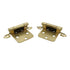 Pair Amerock Solid Brass Face Mount Variable Overlay Hinge Self-Closing BP1457-3