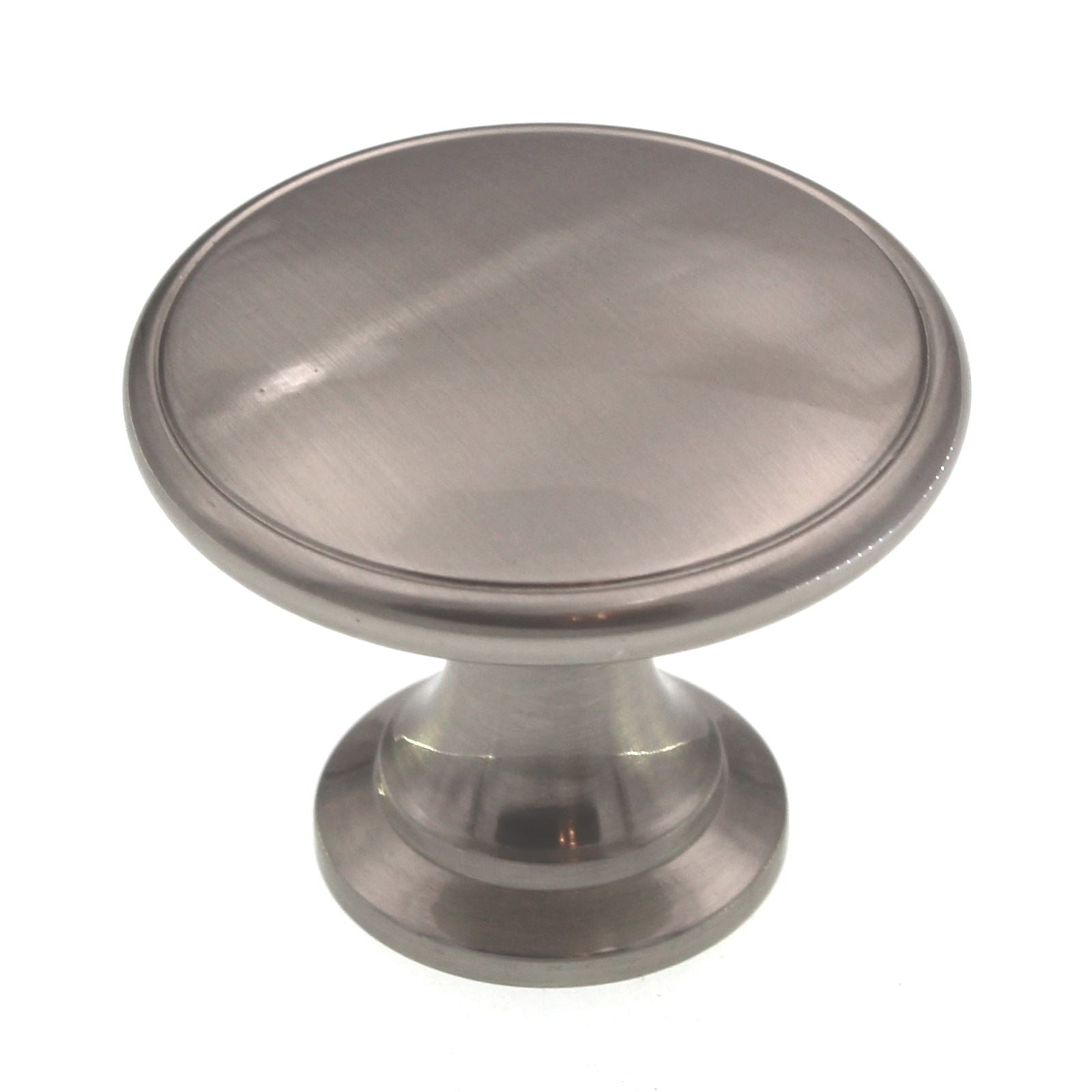 Amerock Hint of Heritage Satin Nickel 1-3/4 inch Round Cabinet Knob BP14662G10