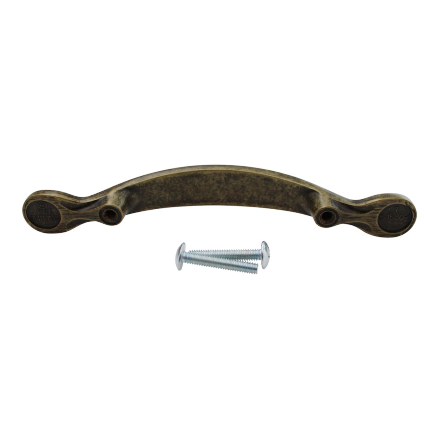 BP1580-R2 Weathered Brass 3"cc Leaf Cabinet Handle Pulls Amerock Inspirations