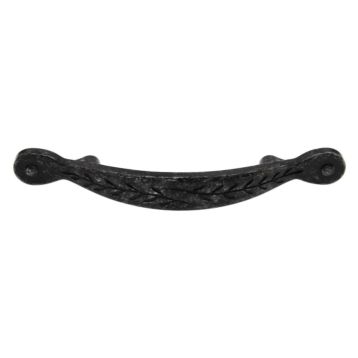 BP1580-WID Wrought Iron Dark 3"cc Leaf Cabinet Handle Pulls Amerock Inspirations